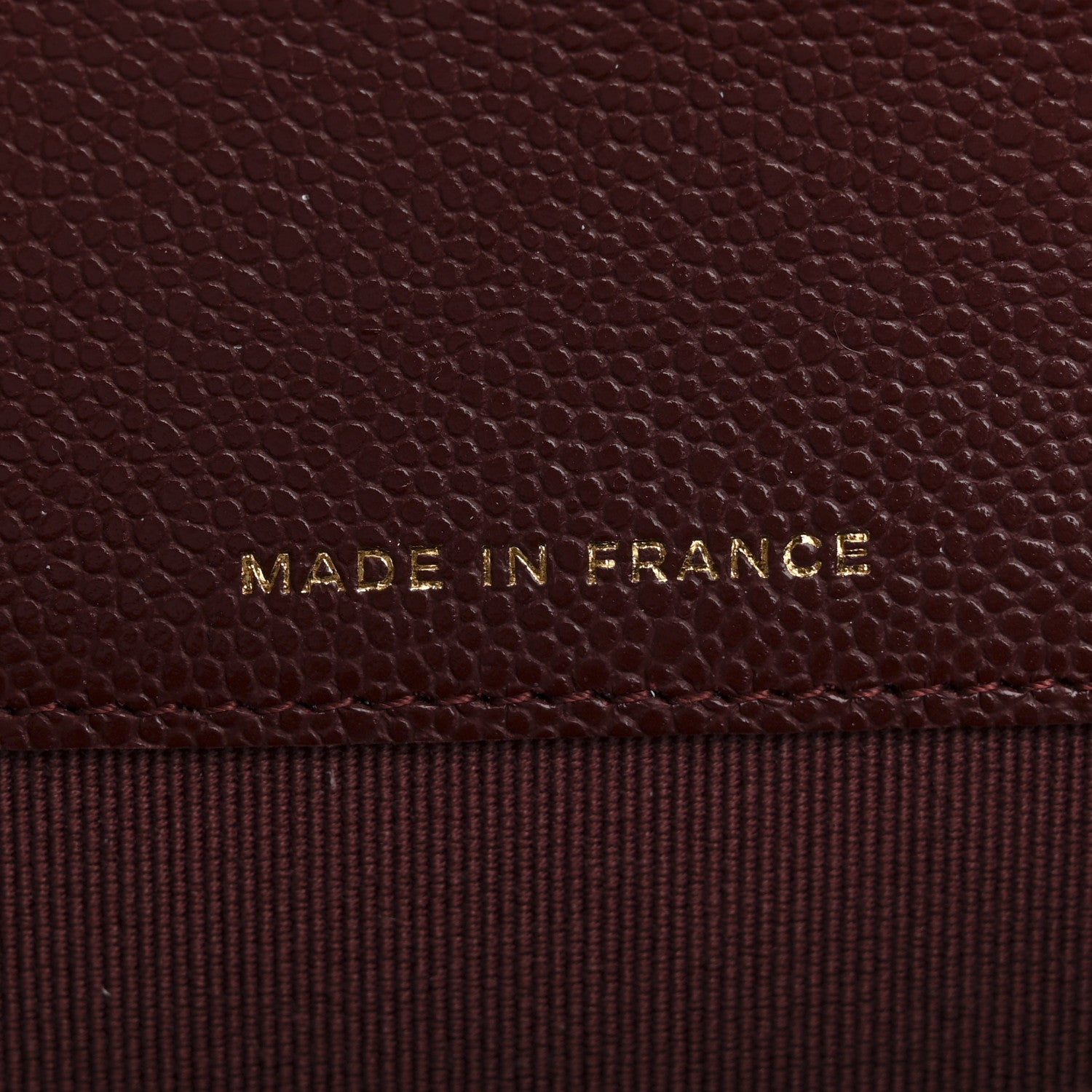 Chanel Caviar Quilted Flap Card Holder Wallet Burgundy 7 of 10
