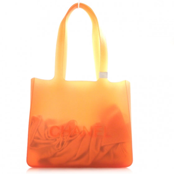 Jelly Rubber Tote Orange