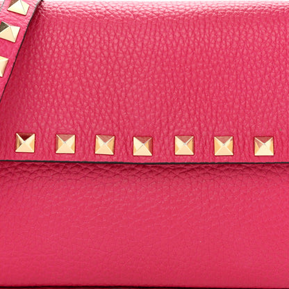 Valentino Garavani Grainy Calfskin Rockstud Crossbody Pouch Blossom 7 of 10
