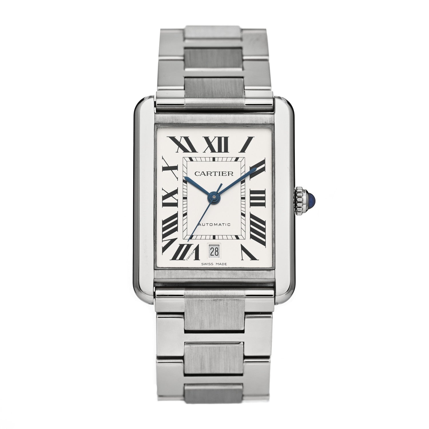 Cartier Stainless Steel 31mm Tank Solo Automatic Watch 1 of 4