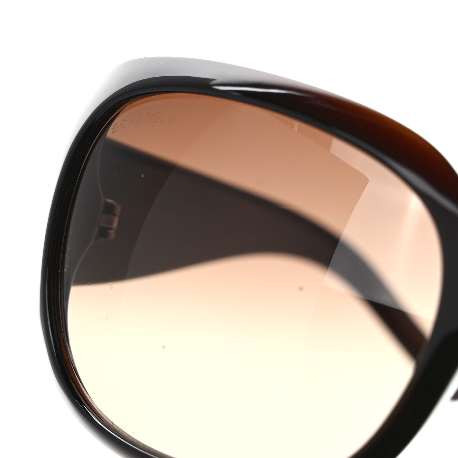 Chanel Crystal CC Logo Sunglasses 6026-B Brown 5 of 8