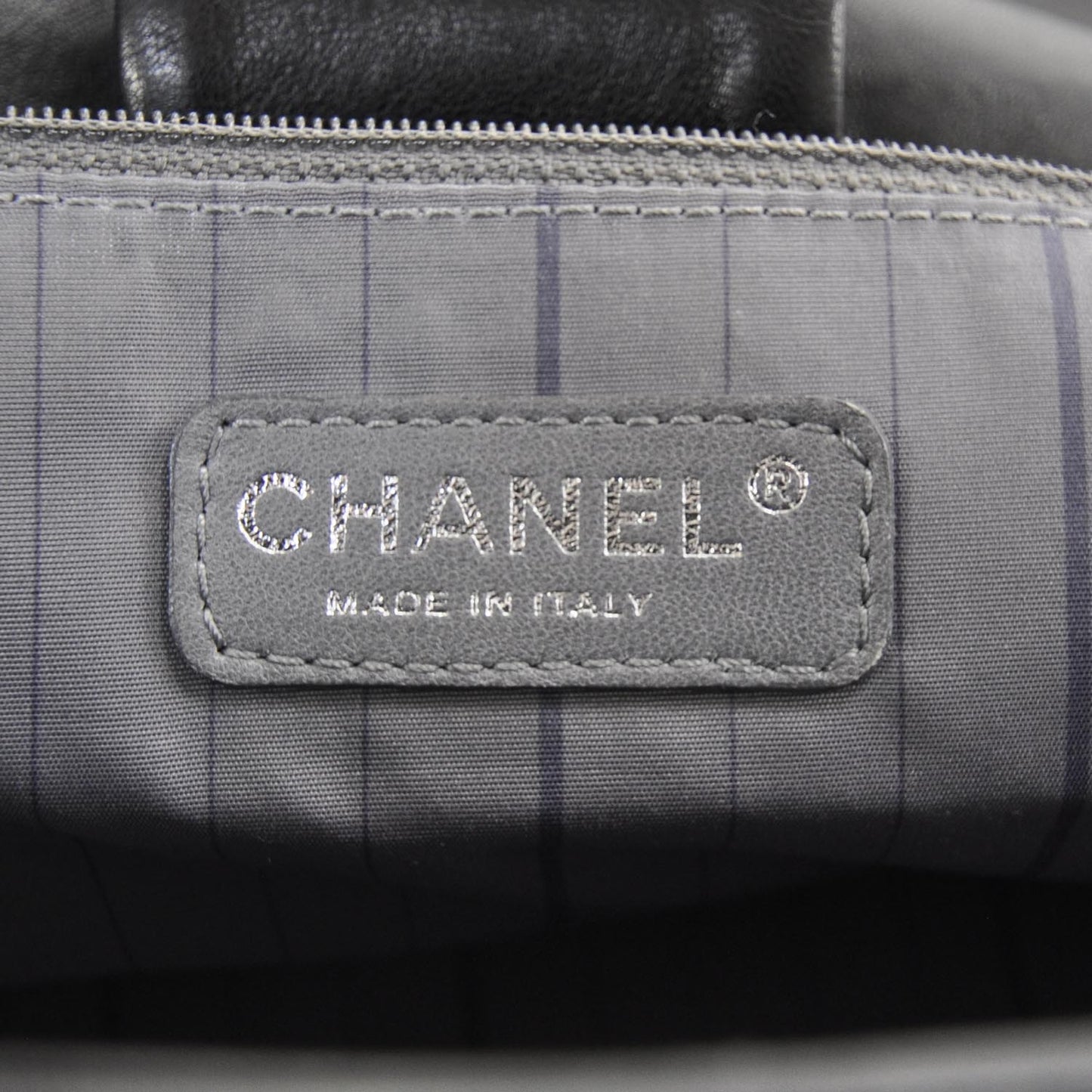 Lambskin Studded Flap Black