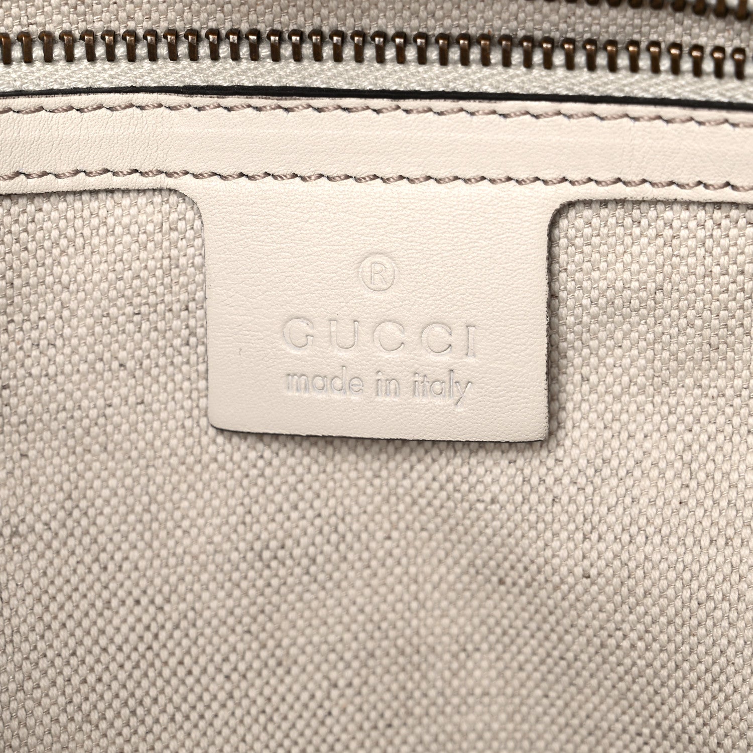 Gucci Calfskin Medium GG Running Tote White 6 of 10