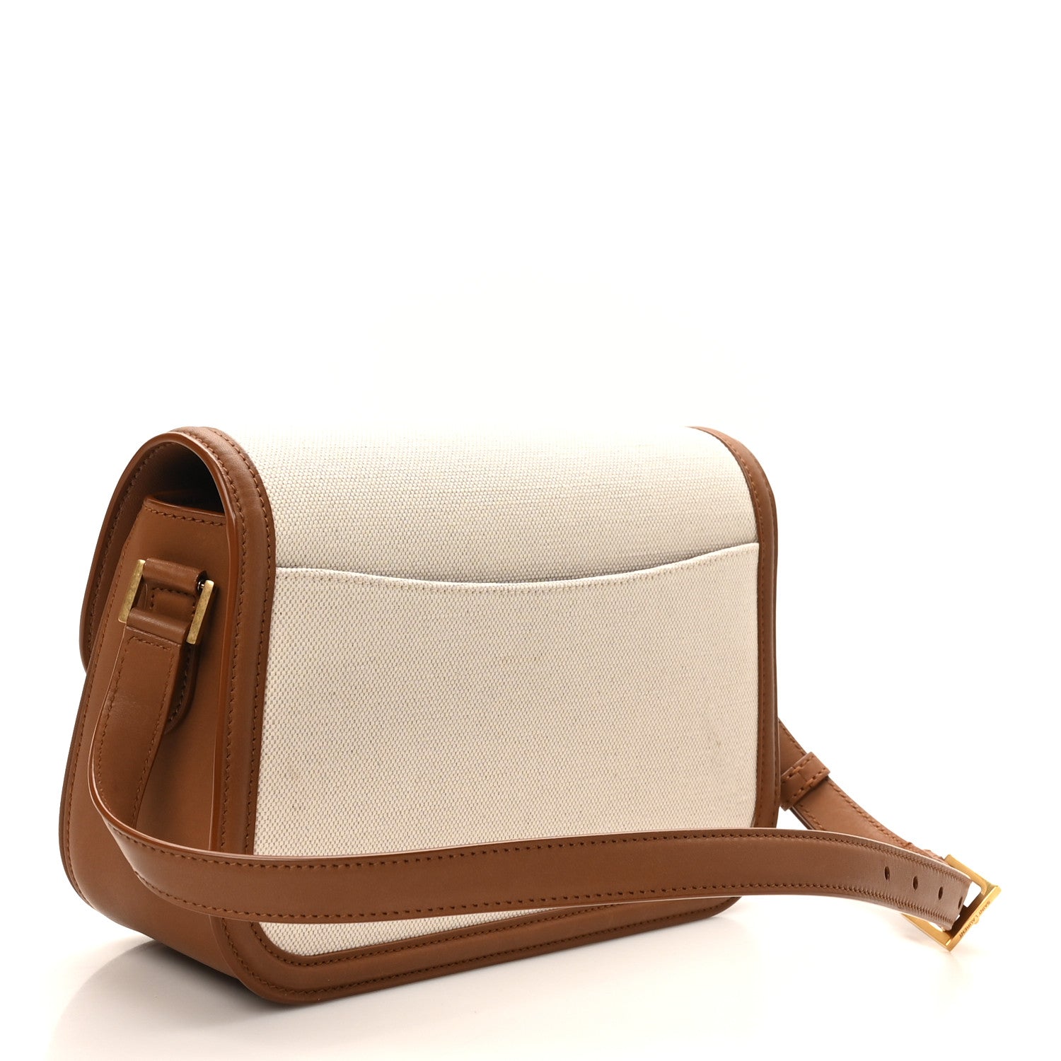 Saint Laurent Linen Calfskin Monogram Small Solferino Satchel Greggio Brick 4 of 19