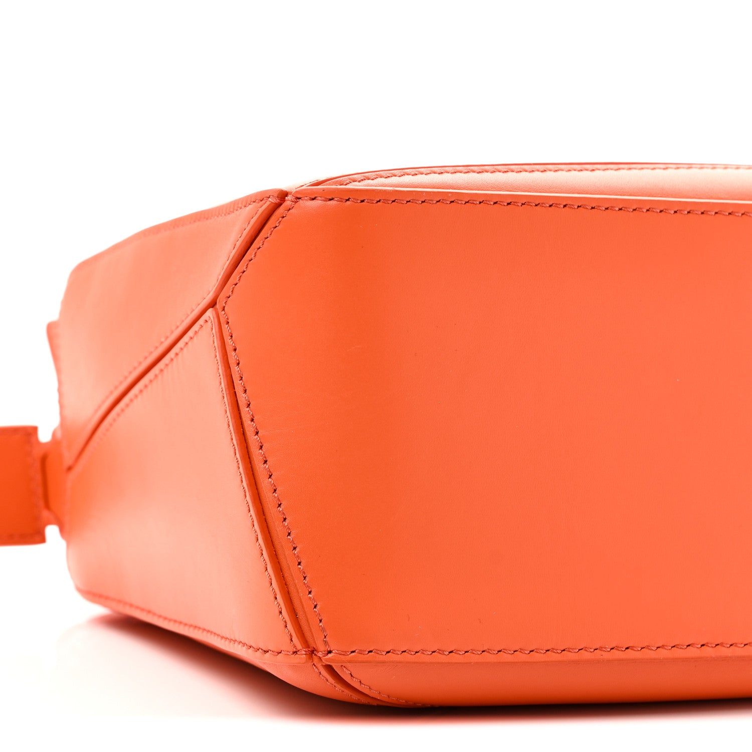 Loewe Satin Calfskin Small Puzzle Bag Orange 8 of 9