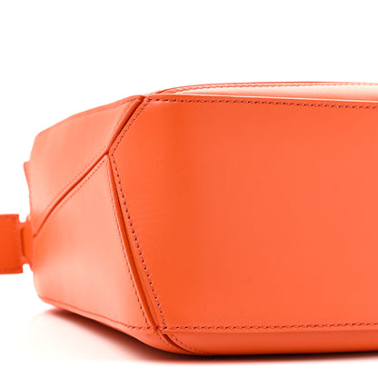 Loewe Satin Calfskin Small Puzzle Bag Orange 8 of 9