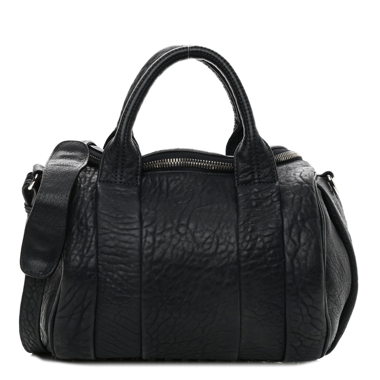 Alexander Wang Pebbled Lambskin Rockie Navy Rhodium Hardware 1 of 11