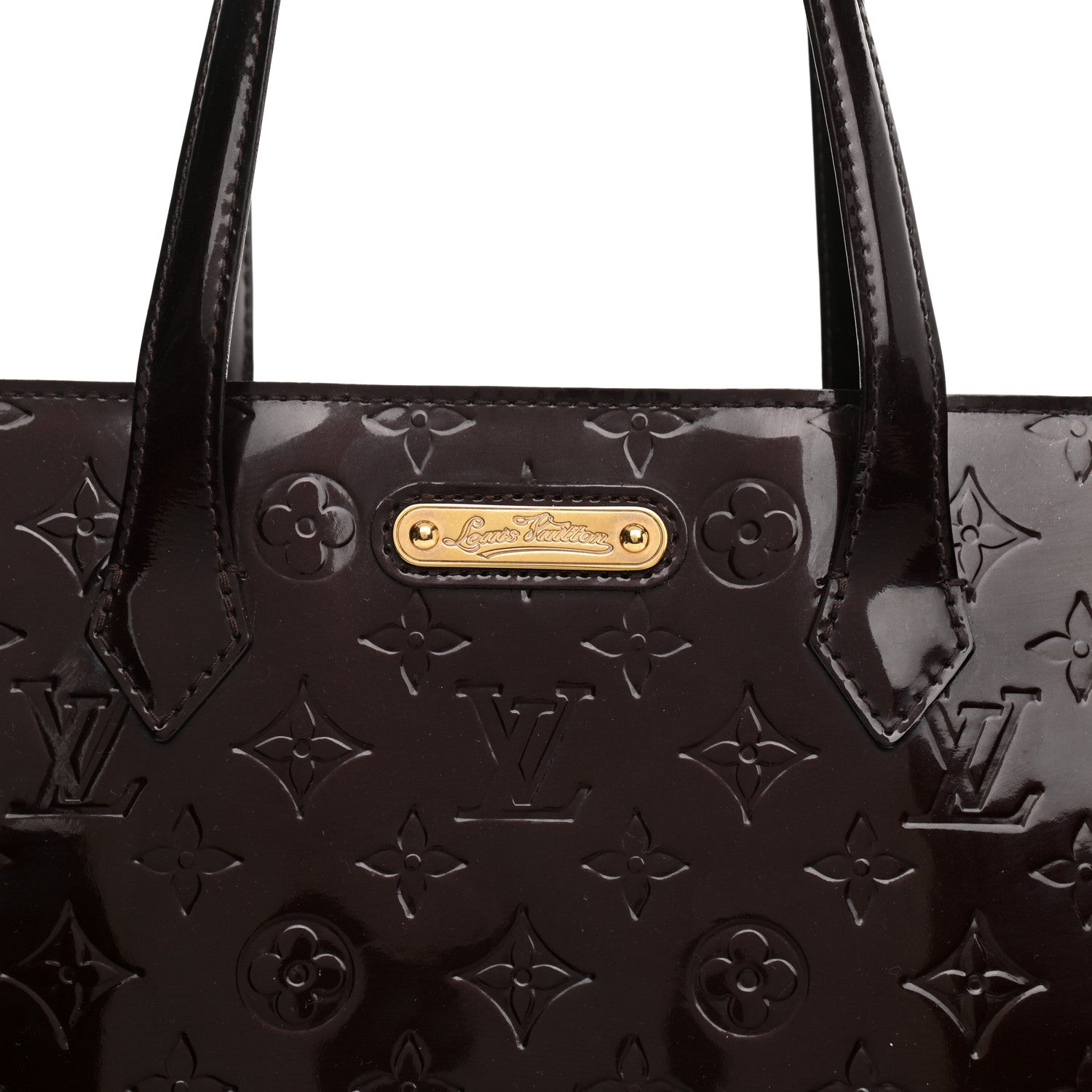 Louis Vuitton Vernis Wilshire MM Amarante 7 of 9
