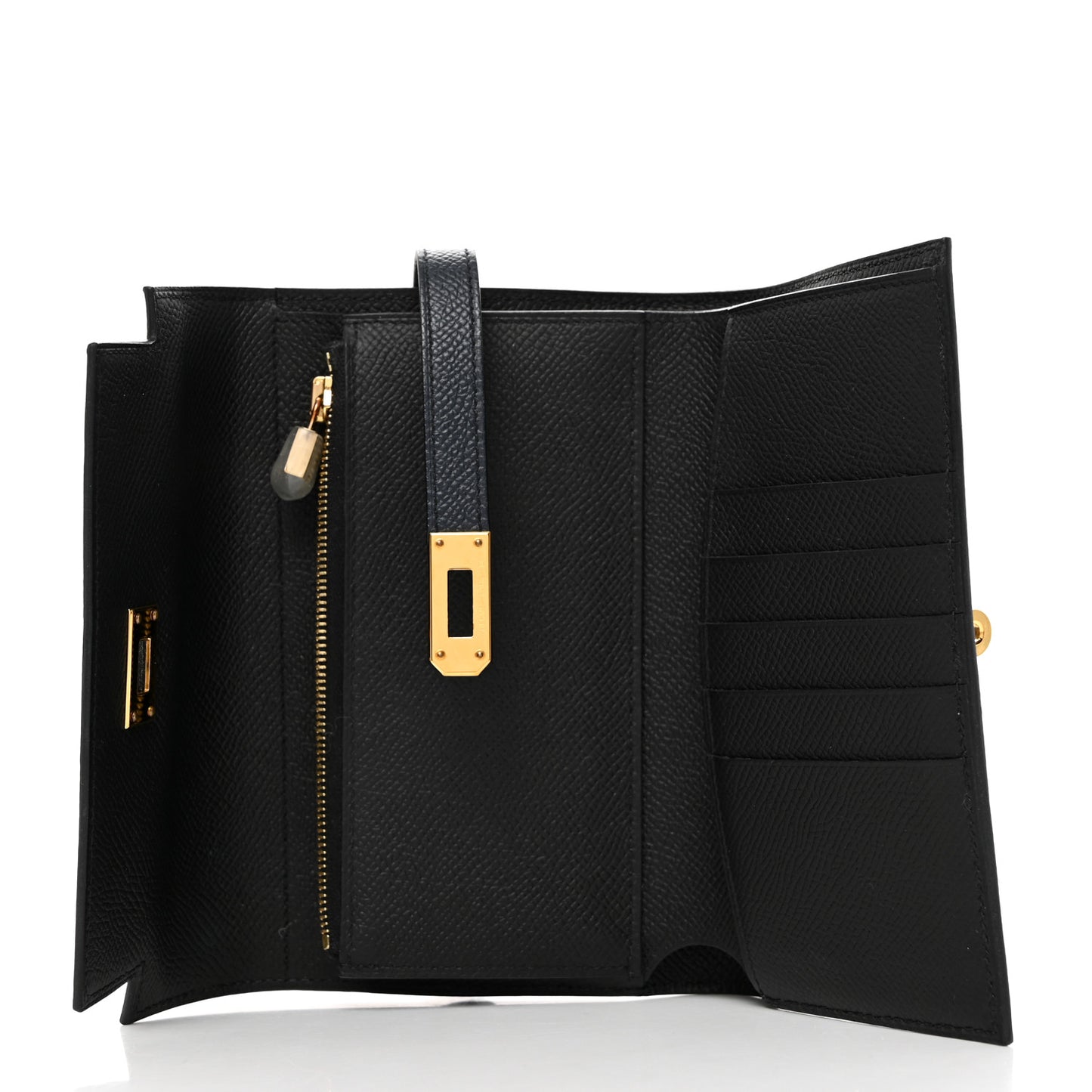 Epsom Verso Medium Kelly Wallet Bleu Indigo Black