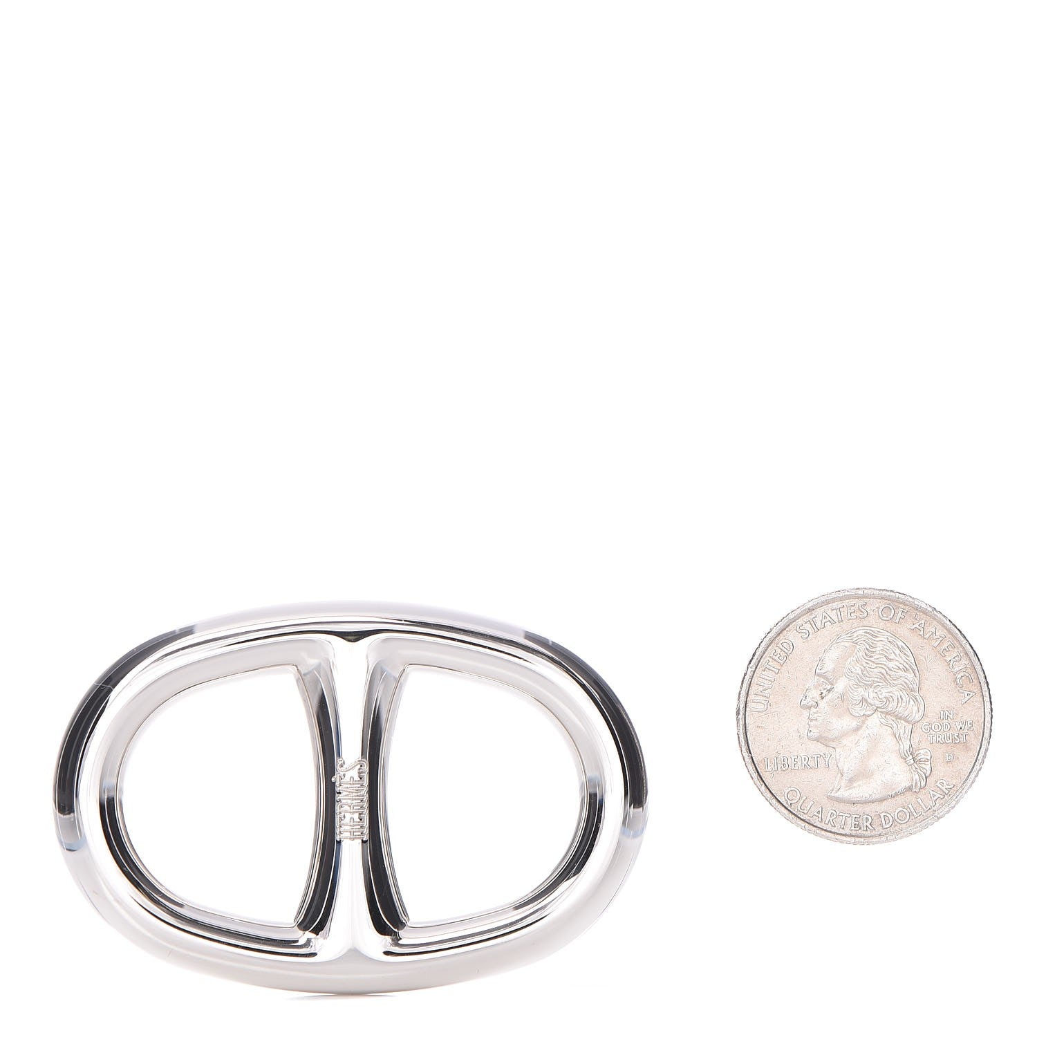 Hermes Palladium Chaine D'Ancre Scarf Ring 2 of 4