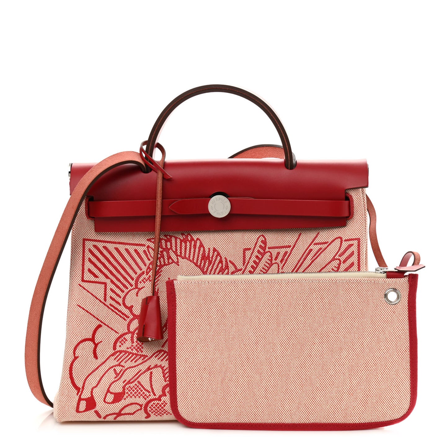 Vache Hunter Toile Pegase Pop Herbag Zip Retourne 31 PM Rouge Piment