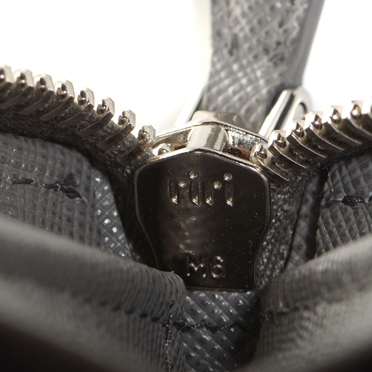 Prada Saffiano Metal Zip Around Wallet Marmo 5 of 7