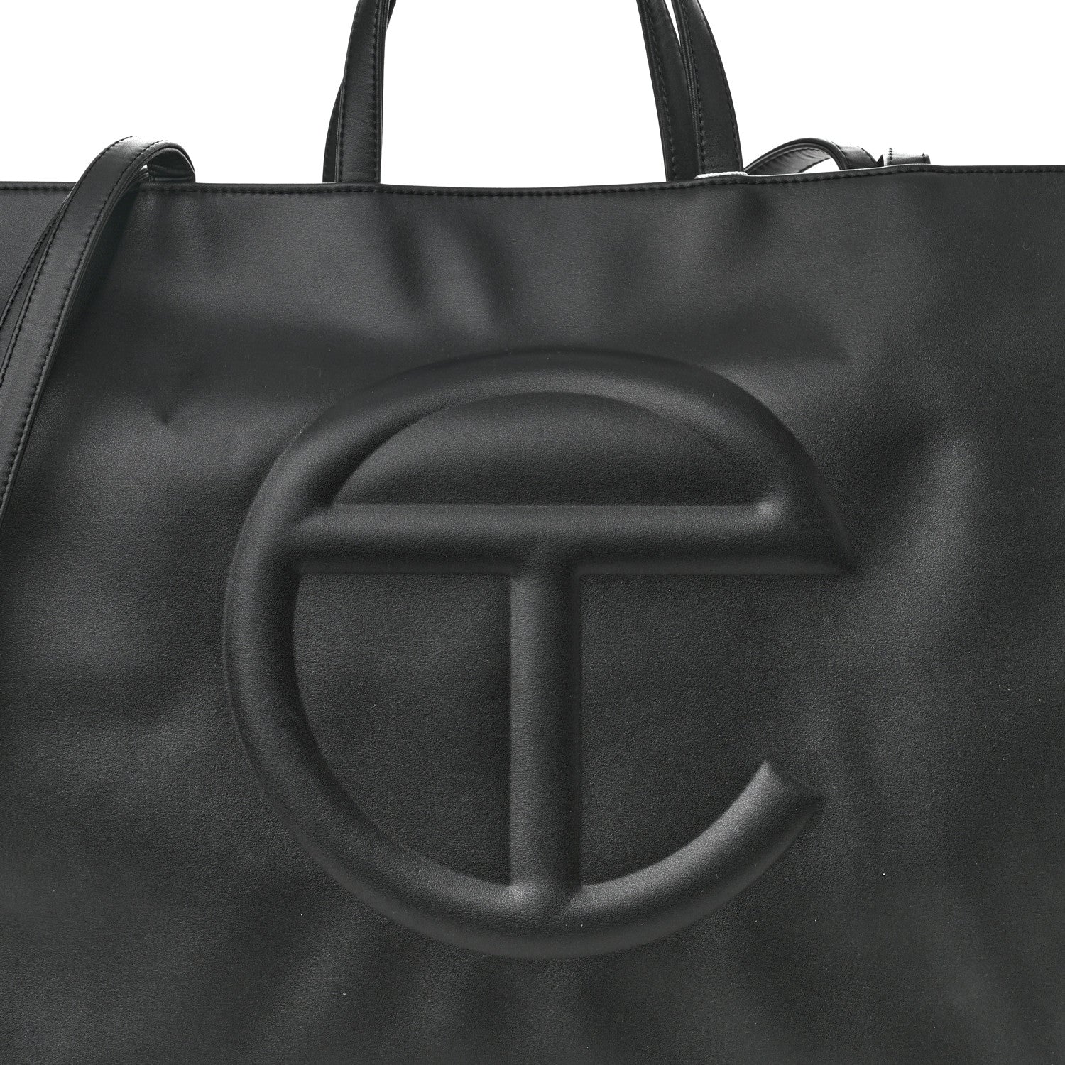 Telfar Vegan Leather Large Shopping Bag Black 7 of 9