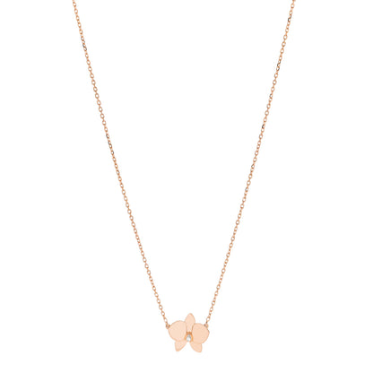 Cartier 18K Pink Gold Diamond Caresse D'Orchidees Par Cartier Pendant Necklace 1 of 6