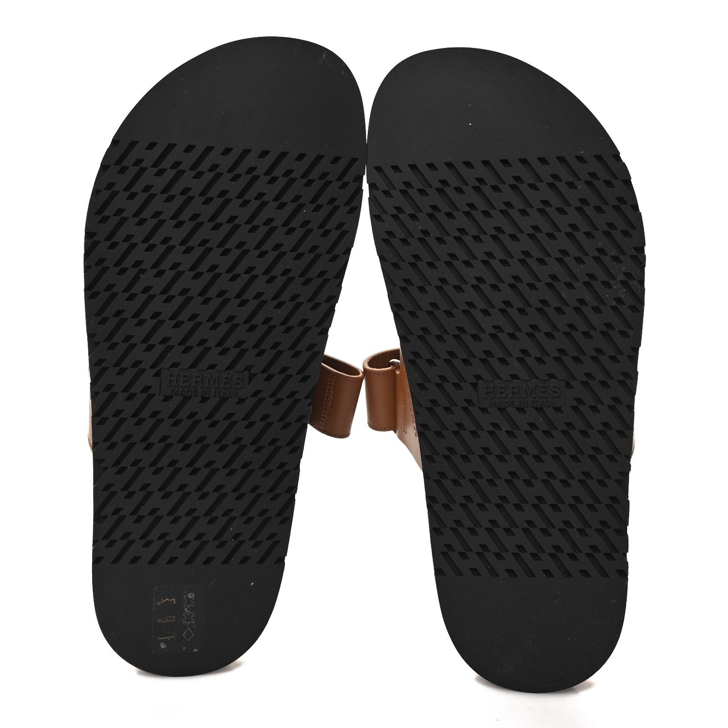 Calfskin Mens Chypre Sandals 40.5 Naturel