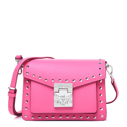 MCM Calfskin Studded Mini Patricia Crossbody Bag Sugar Pink 1 of 11