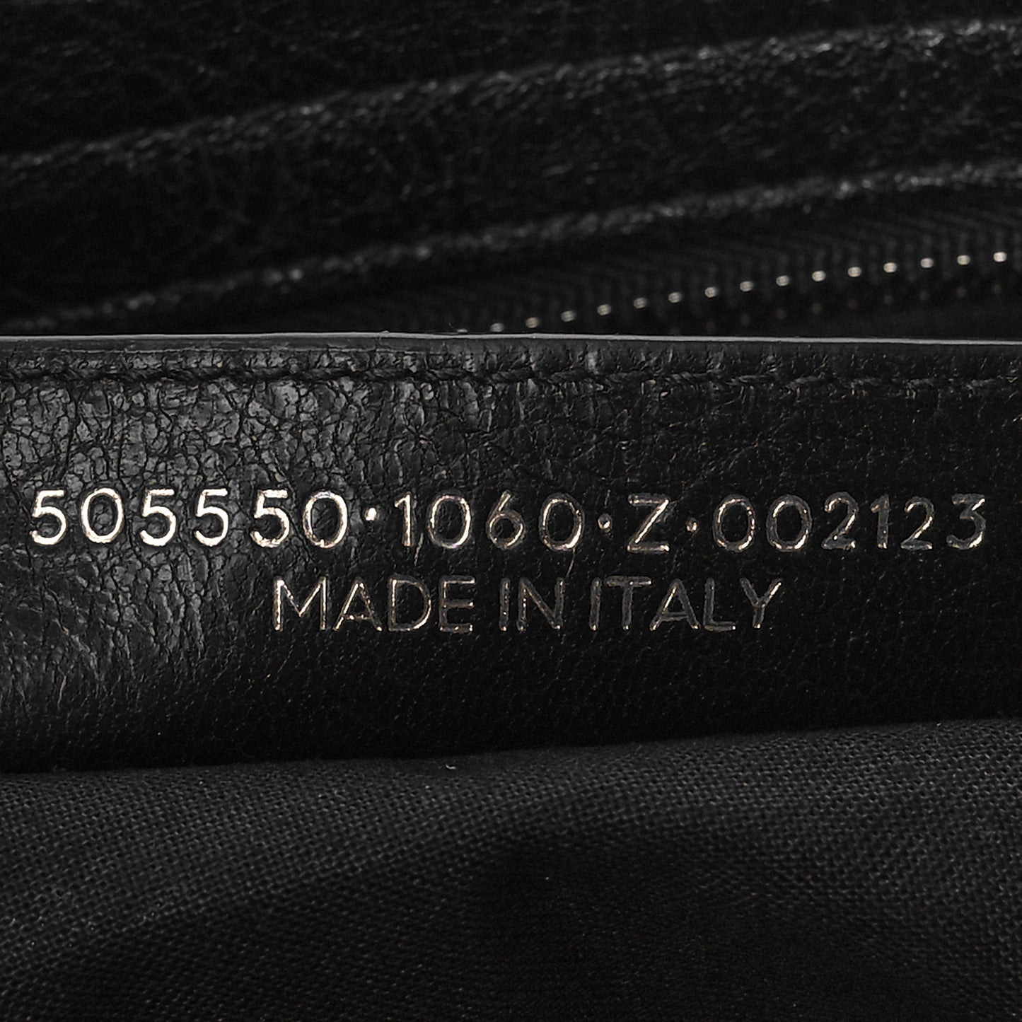 Agneau Classic Silver Hardware City Logo Strap Black White