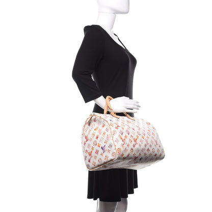 Louis Vuitton Watercolor Aquarelle Speedy 35 White 2 of 10