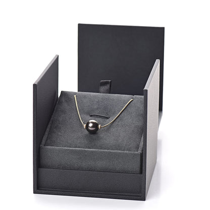 David Yurman 18K Yellow Gold Diamond Tahitian Pearl 12mm Solari Pendant Necklace 5 of 5