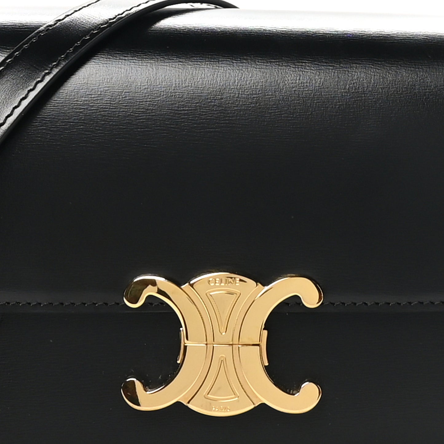 Shiny Calfskin Teen Triomphe Black