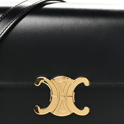 Celine Shiny Calfskin Teen Triomphe Black 7 of 10