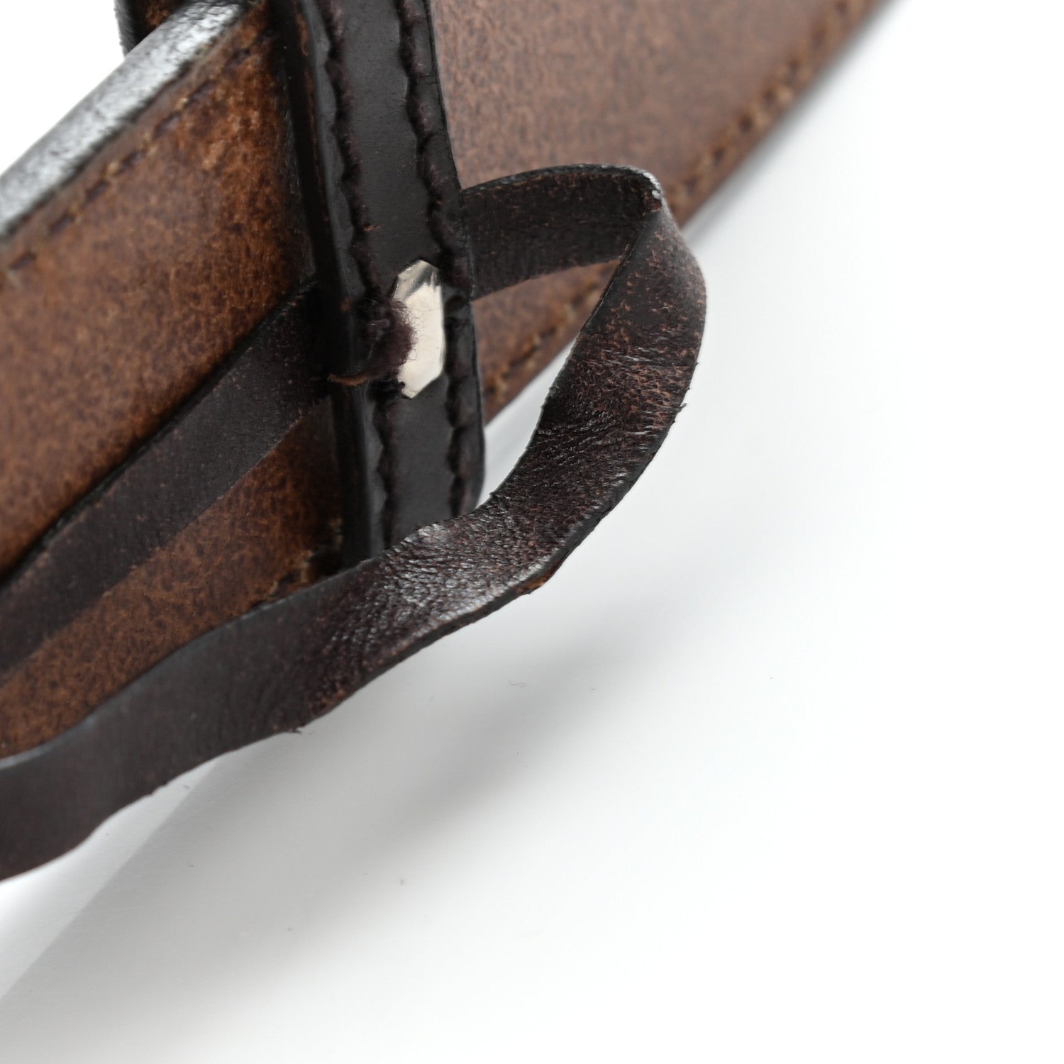 Gucci Calfskin Interlocking G 40mm Belt 85 34 Dark Brown 9 of 15