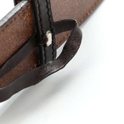 Gucci Calfskin Interlocking G 40mm Belt 85 34 Dark Brown 9 of 15