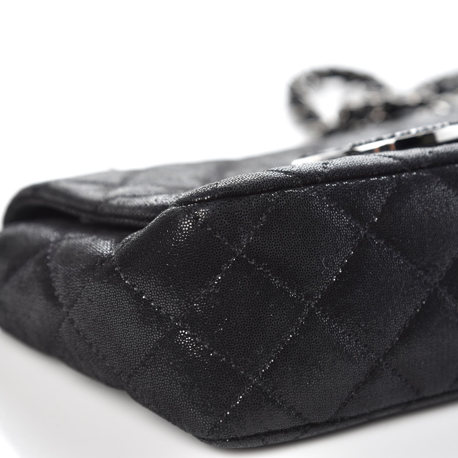 Chanel Sequin Goatskin Crystal CC Mini Flap Black 10 of 12