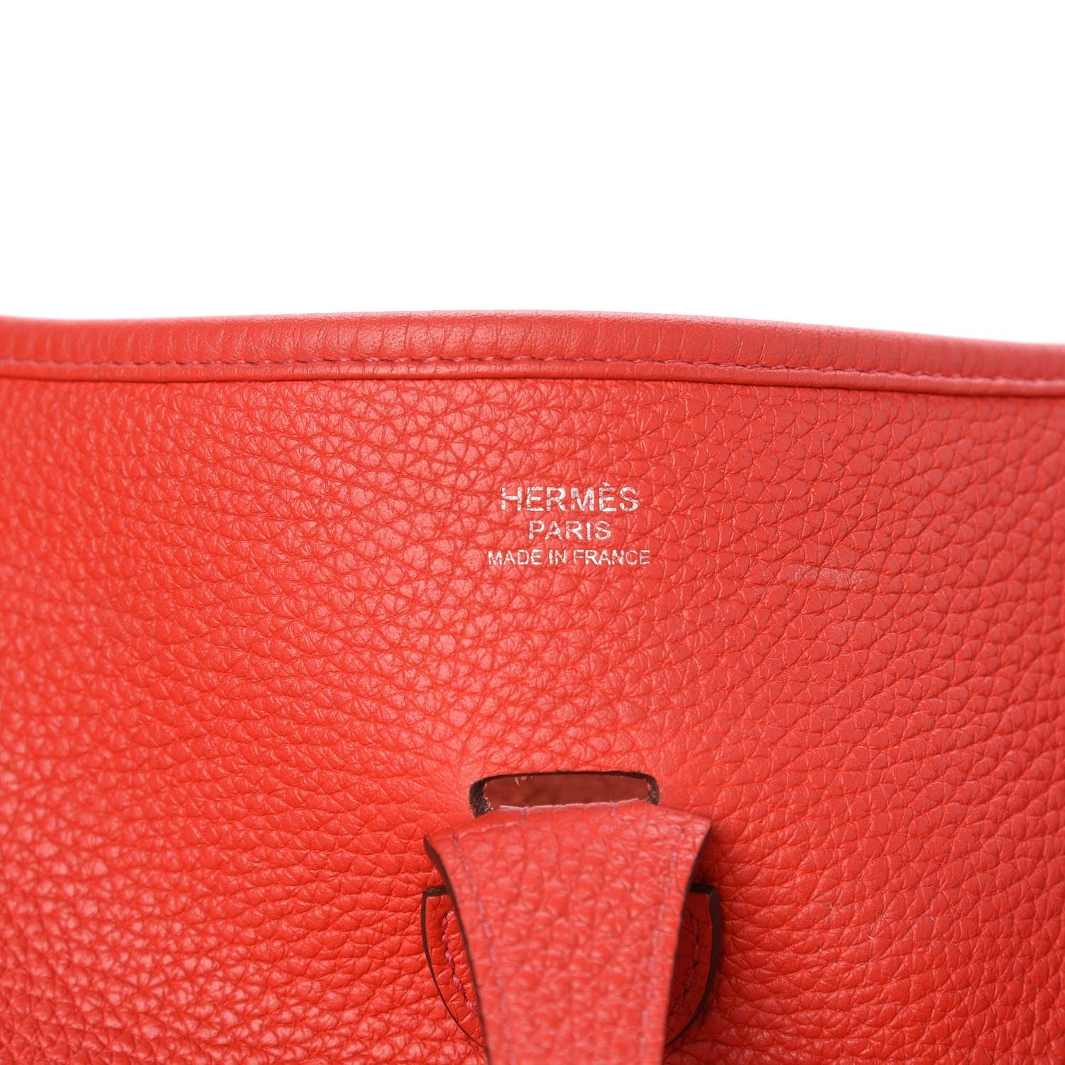 Hermes Taurillon Clemence Evelyne III PM Rouge Pivoine 6 of 9