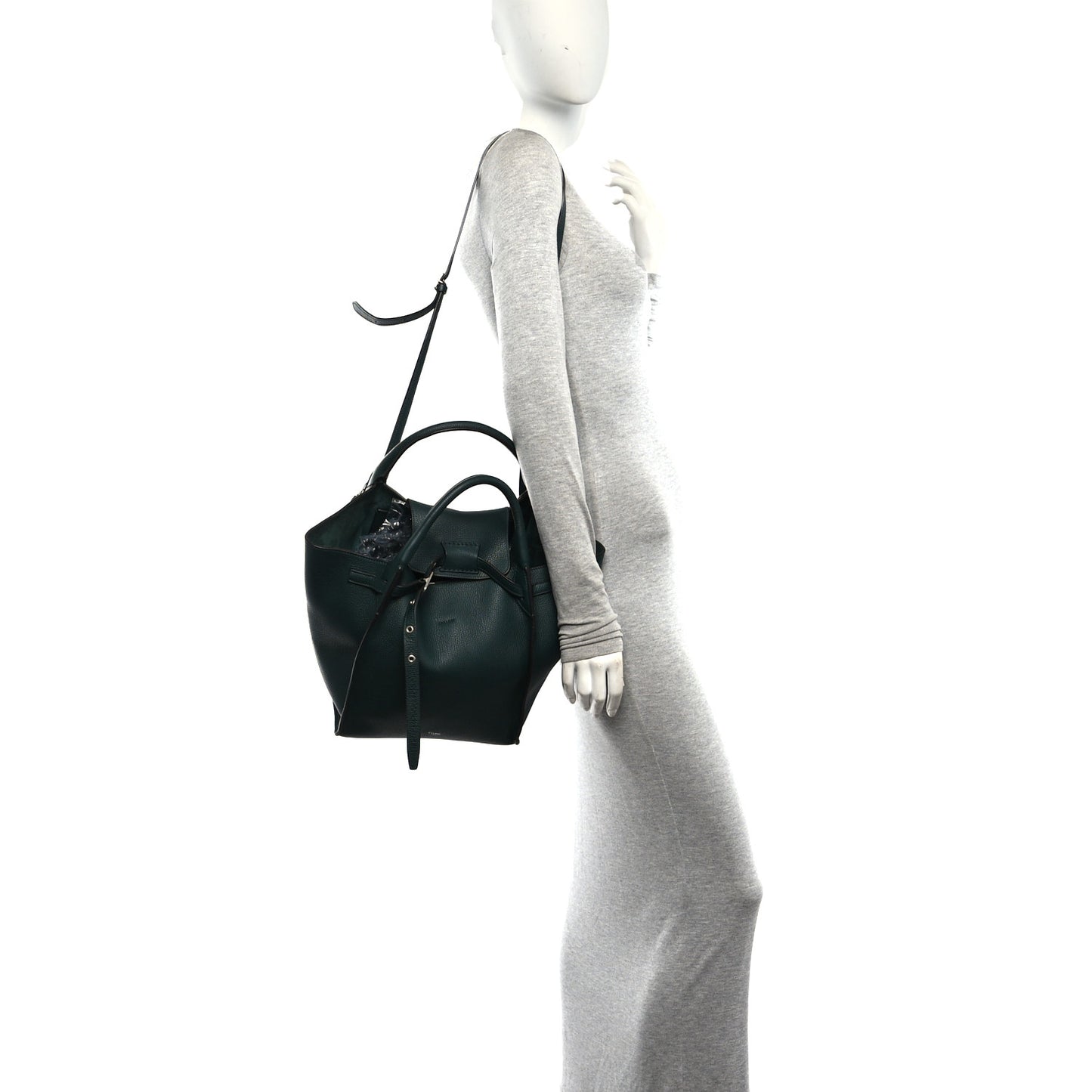 Supple Grained Calfskin Small Big Bag Amazone