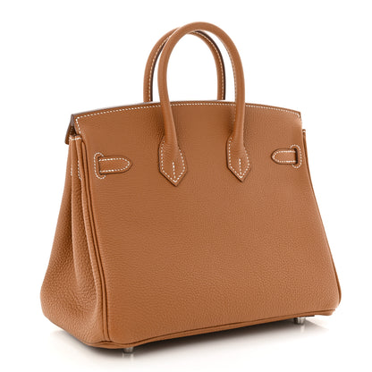 Hermes Togo Birkin 25 Gold 3 of 11