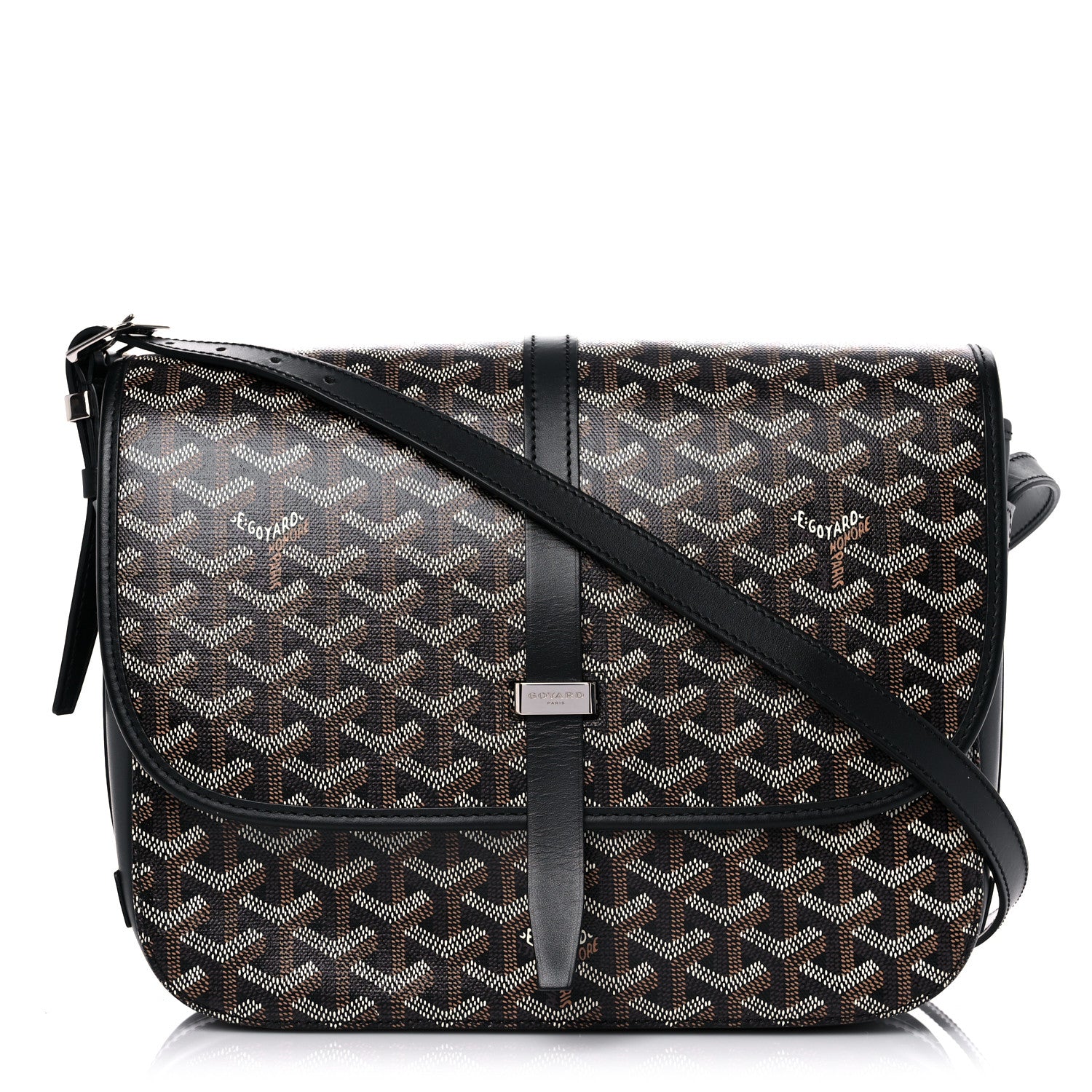 Goyard Goyardine Belvedere II MM Messenger Bag Black 1 of 12