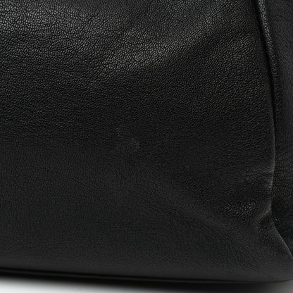 Fendi Goatskin Zucca Medium Peekaboo Iconic Satchel Black Tobacco 11 of 11