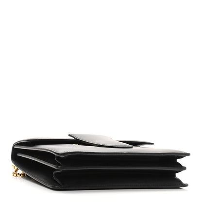 Salvatore Ferragamo Calfskin Thalia Flap Shoulder Bag Black 4 of 10
