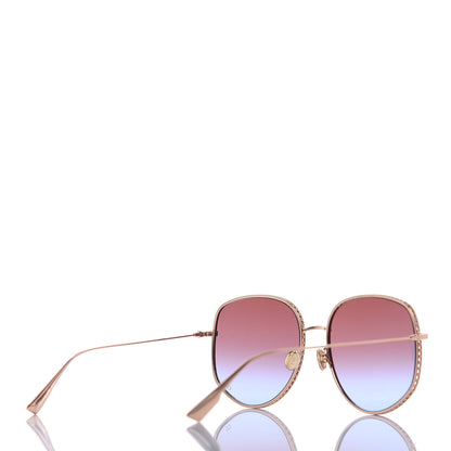 Christian Dior Dior By Dior 2F Sunglasses Pink Gold 3 of 6