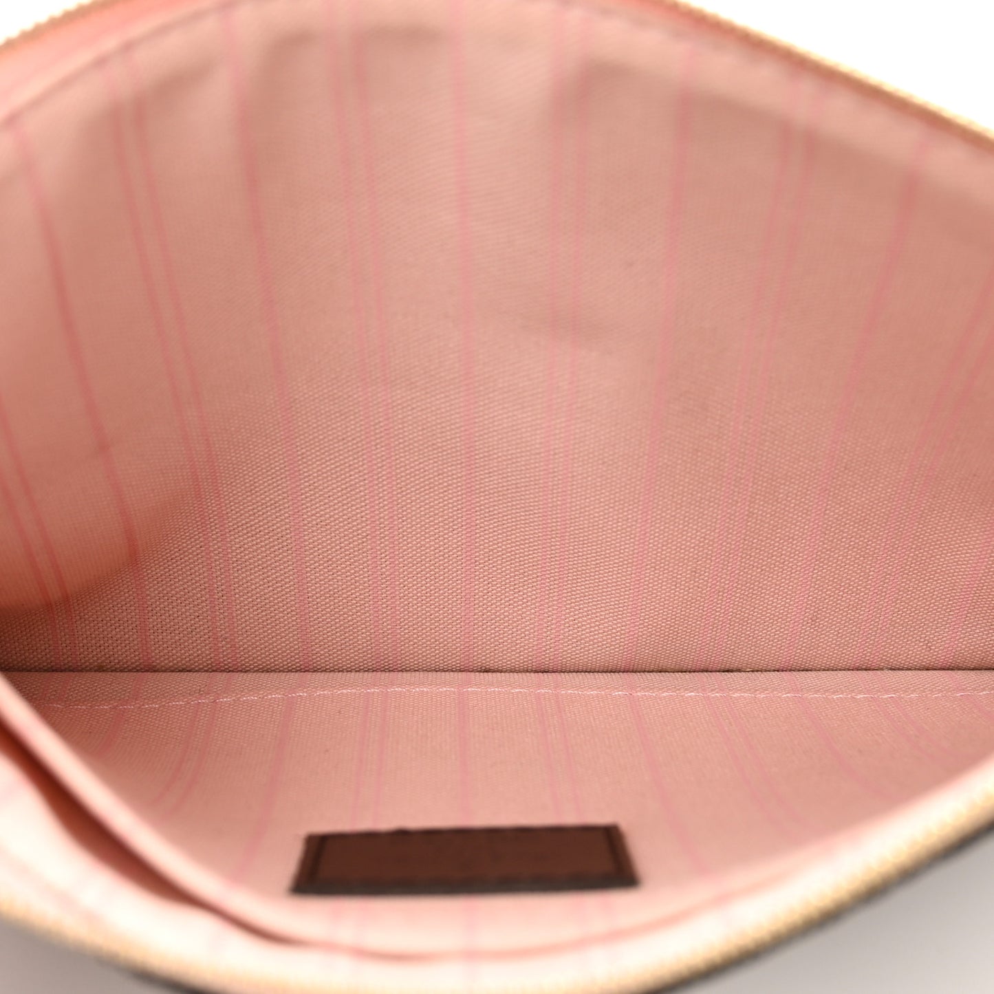 Damier Ebene Neverfull MM GM Pochette Rose Ballerine