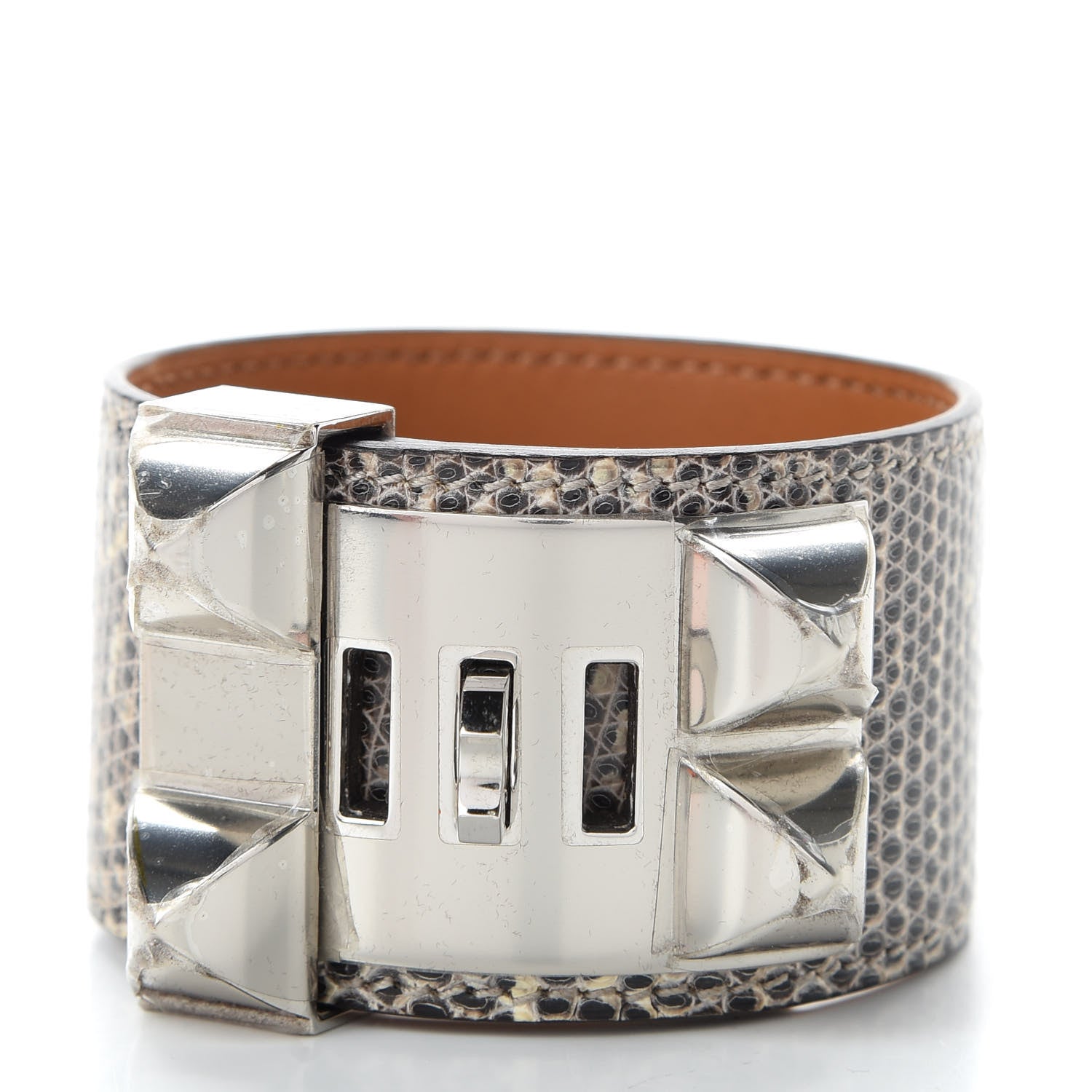 Hermes Lizard Collier De Chien CDC Bracelet L Ombre 3 of 8