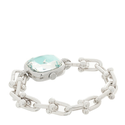 Tiffany Sterling Silver Diamond 24mm HardWear Quartz Watch Tiffany Blue 3 of 6