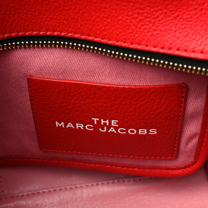 Marc Jacobs Grained Calfskin Small The Tote Bag True Red 6 of 9