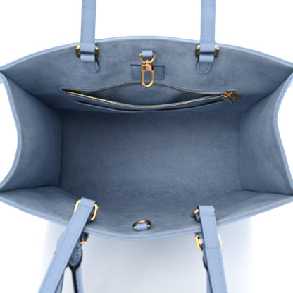 Louis Vuitton Empreinte Monogram Giant By The Pool Onthego MM Summer Blue 6 of 10