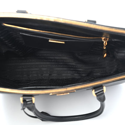 Prada Saffiano Large Galleria Double Zip Tote Black 5 of 9