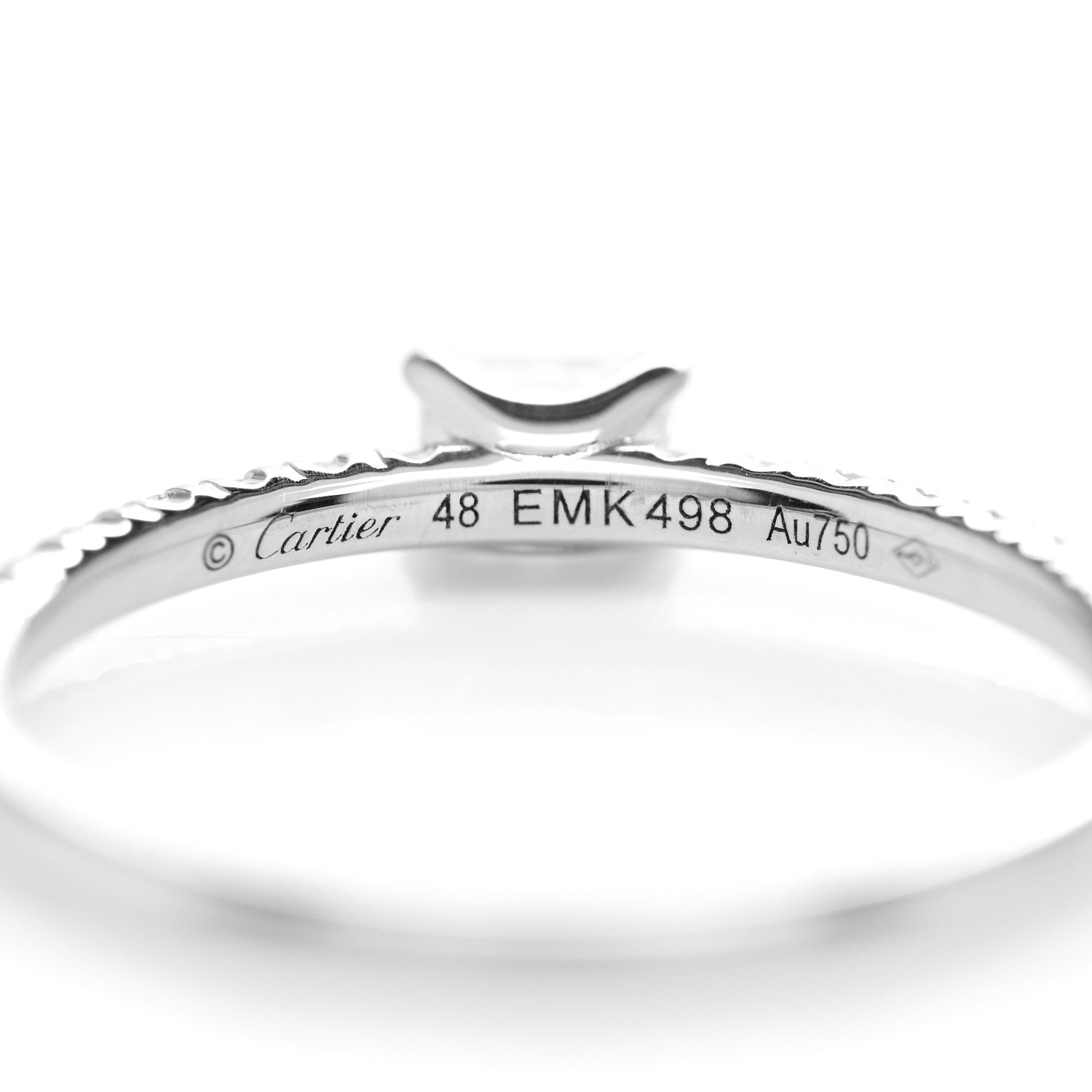 Cartier 18K White Gold Diamond Etincelle De Cartier Engagement Ring 48 4.5 4 of 4