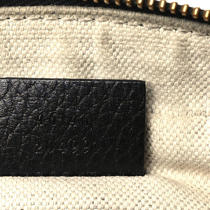 Gucci Grained Calfskin Sylvie Web Kingsnake Small Camera Bag Black Multicolor 7 of 11