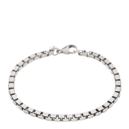 Tiffany Sterling Silver 4mm Venetian Link Bracelet 1 of 3