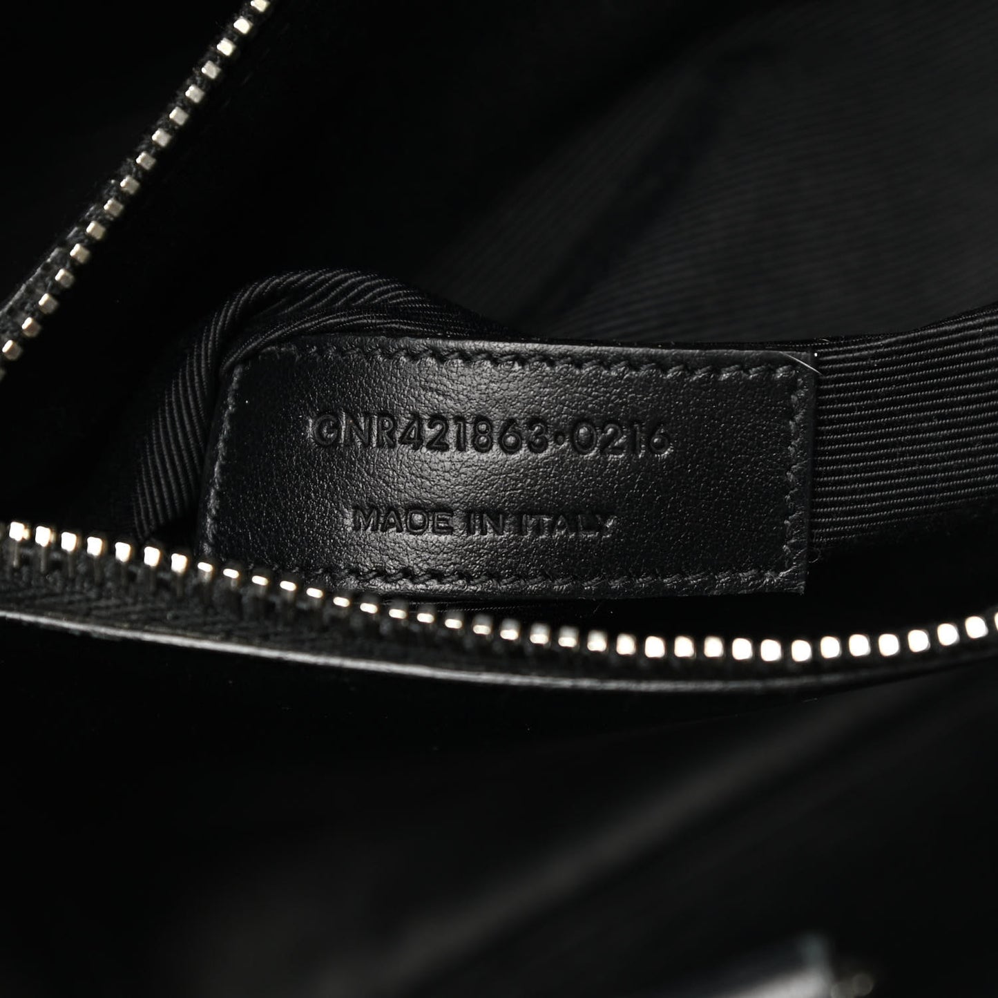 Grained Calfskin Baby Sac De Jour Black