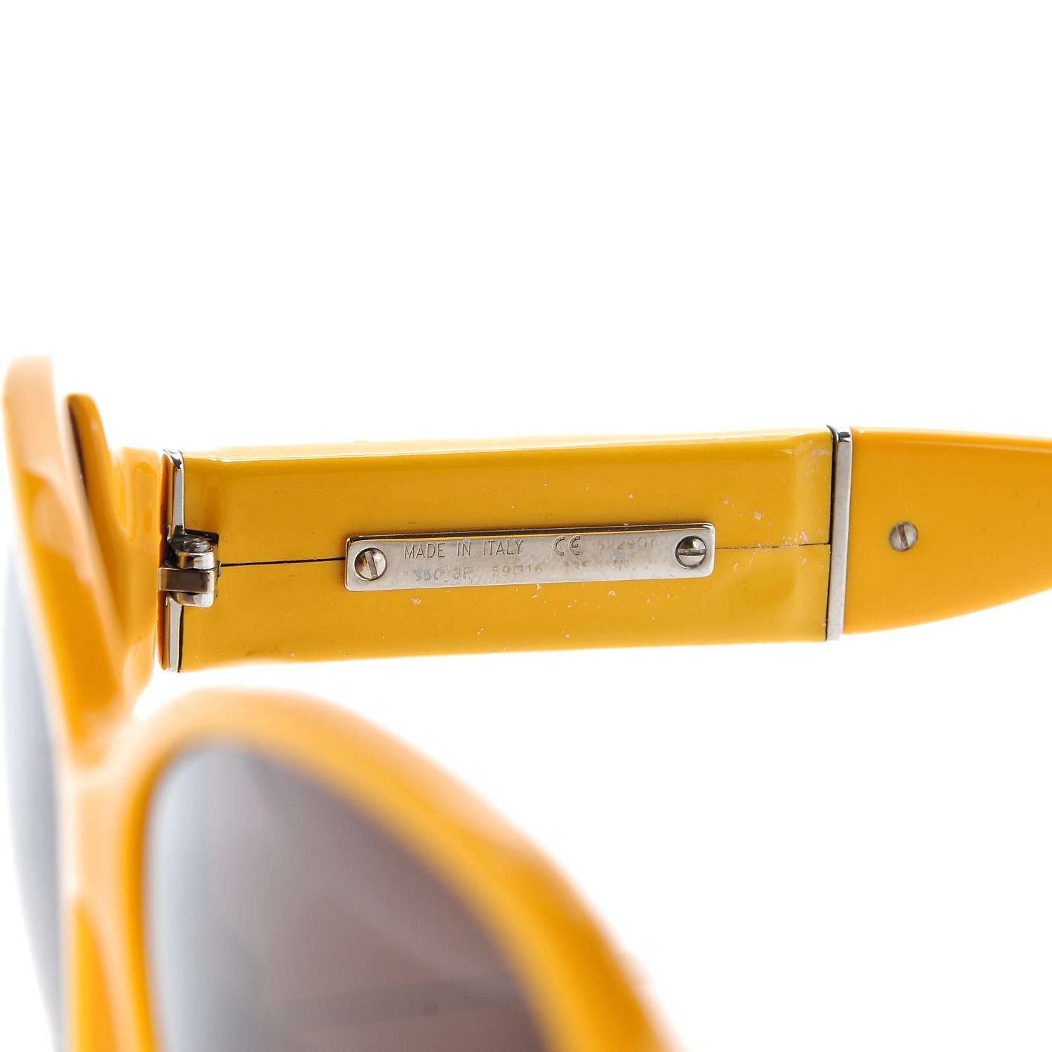 Chanel Patent CC Logo Sunglasses 5229Q Bright Yellow 5 of 7