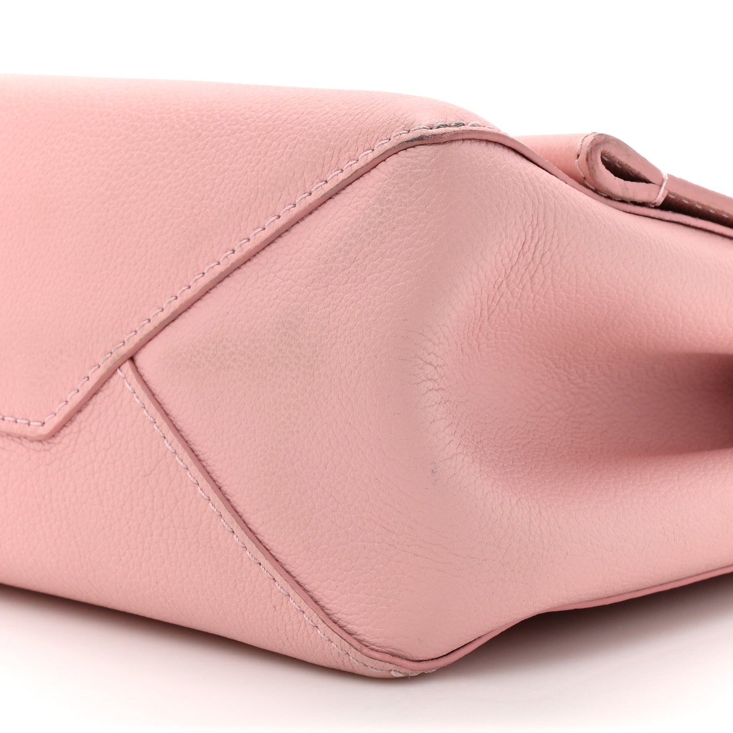 Soft Calfskin Lockme II Top Handle Rose Ballerine