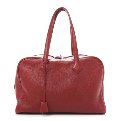 Hermes Taurillon Clemence Victoria II 35 Rouge Garance 1 of 11