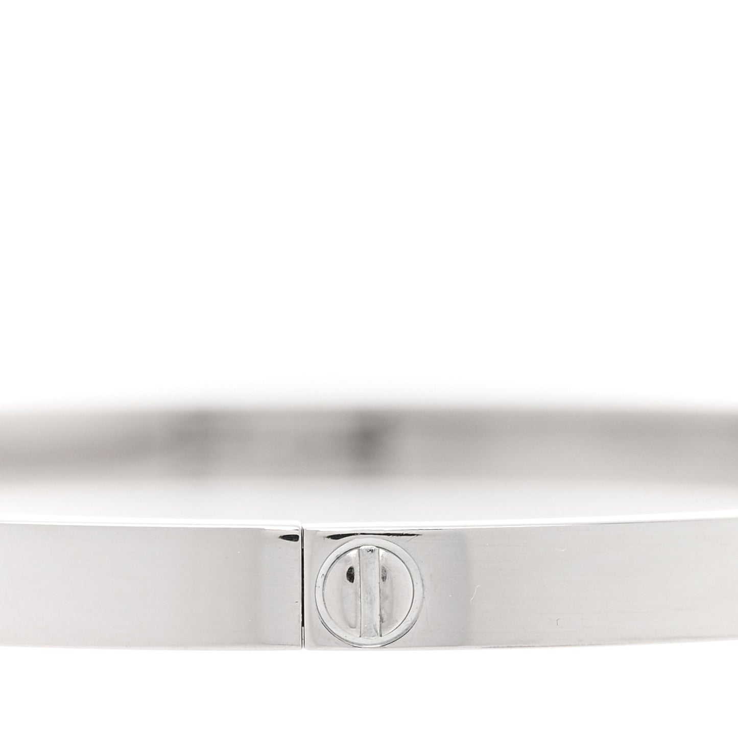18K White Gold Small LOVE Bracelet 17