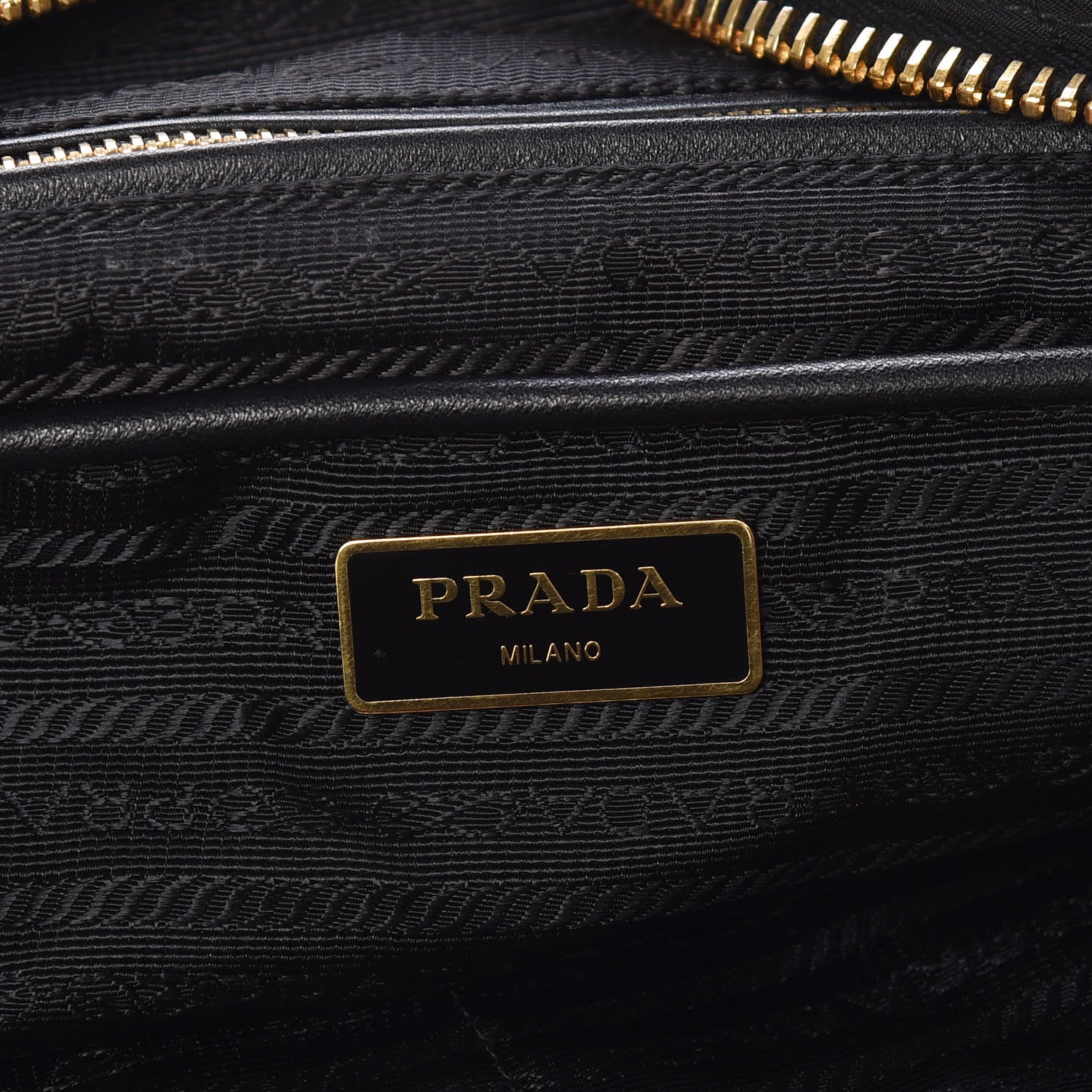 Prada Tessuto Nylon Quilted Rose Chain Shoulder Bag Black Rosso 8 of 8
